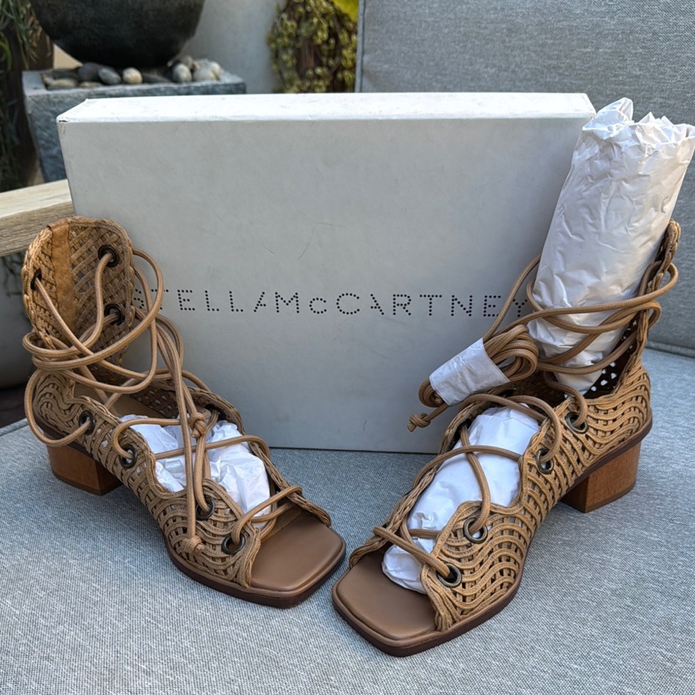 Stella McCartney Tan Woven Women's Shoes